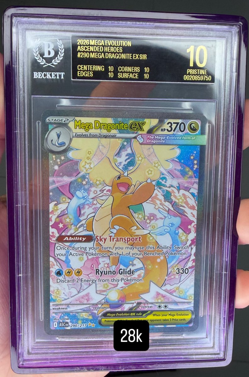 Mega Dragonite ex Sir other 10 PRISTINE