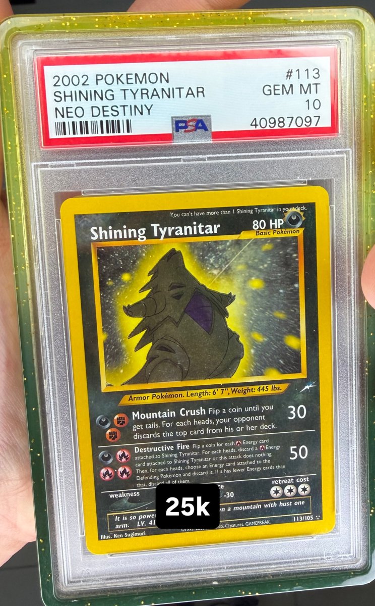 Shining Tyranitar PSA GEM MT 10