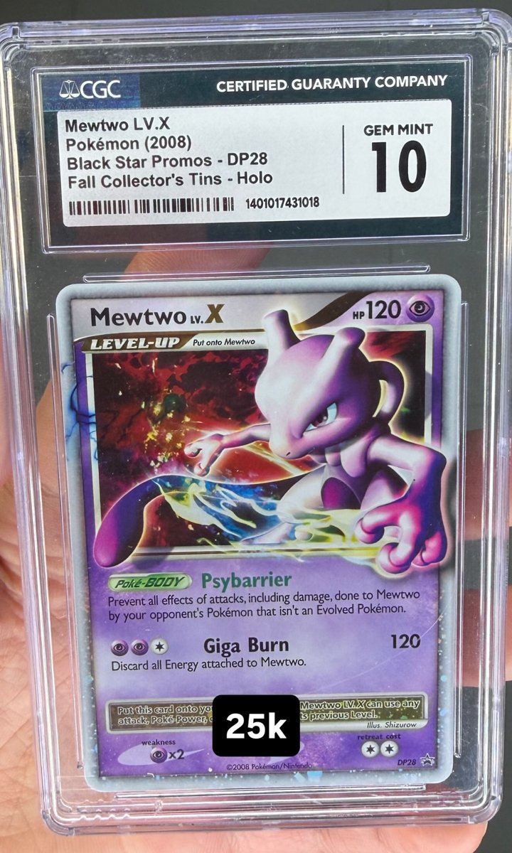 Mewtwo Lv X CGC GEM MINT 10