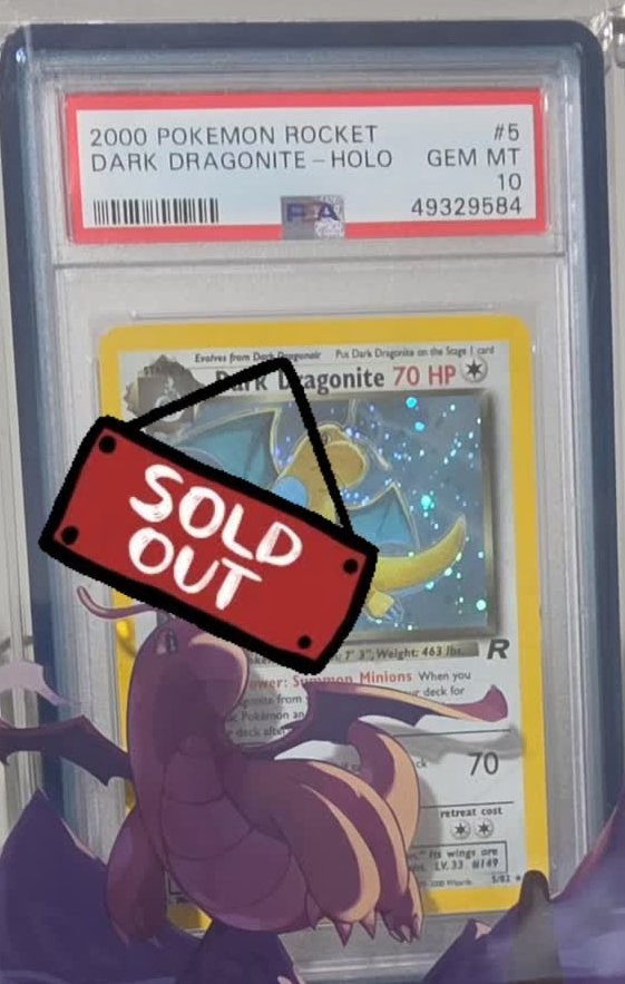 Dark Dragonite PSA GEM MT 10
