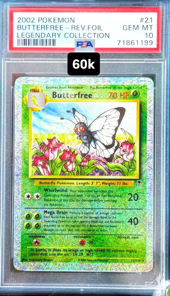 Butterfree PSA GEM MT 10