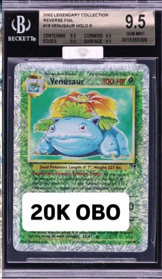 Venusaur BGS 9.5 GEM MINT