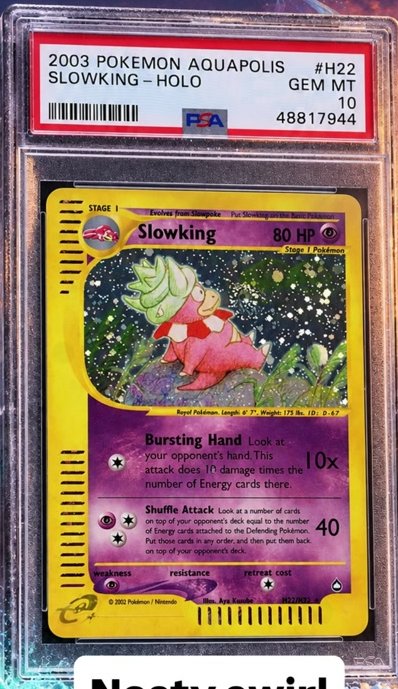 Slowking PSA GEM MT 10
