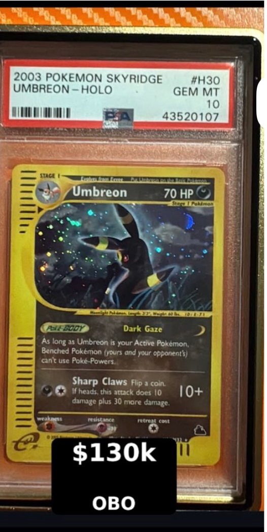 Umbreon PSA GEM MT 10