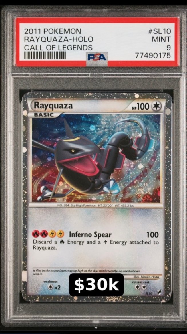 Rayquaza PSA MINT 9