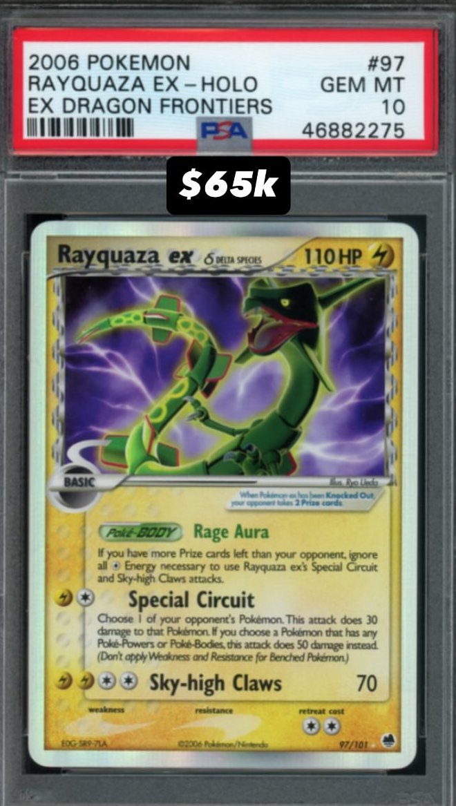 Rayquaza EX PSA GEM MT 10