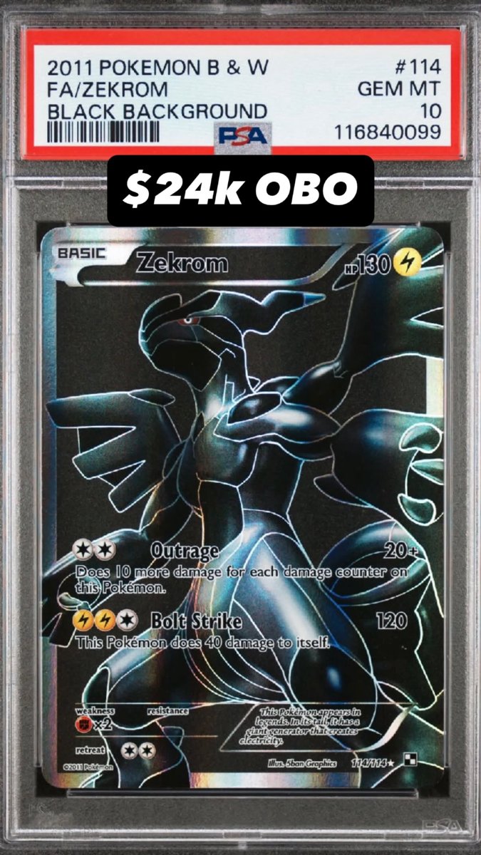 Zekrom PSA GEM MT 10