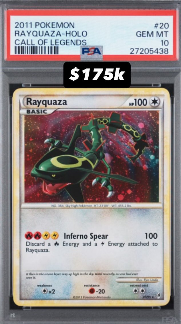 Rayquaza PSA GEM MT 10