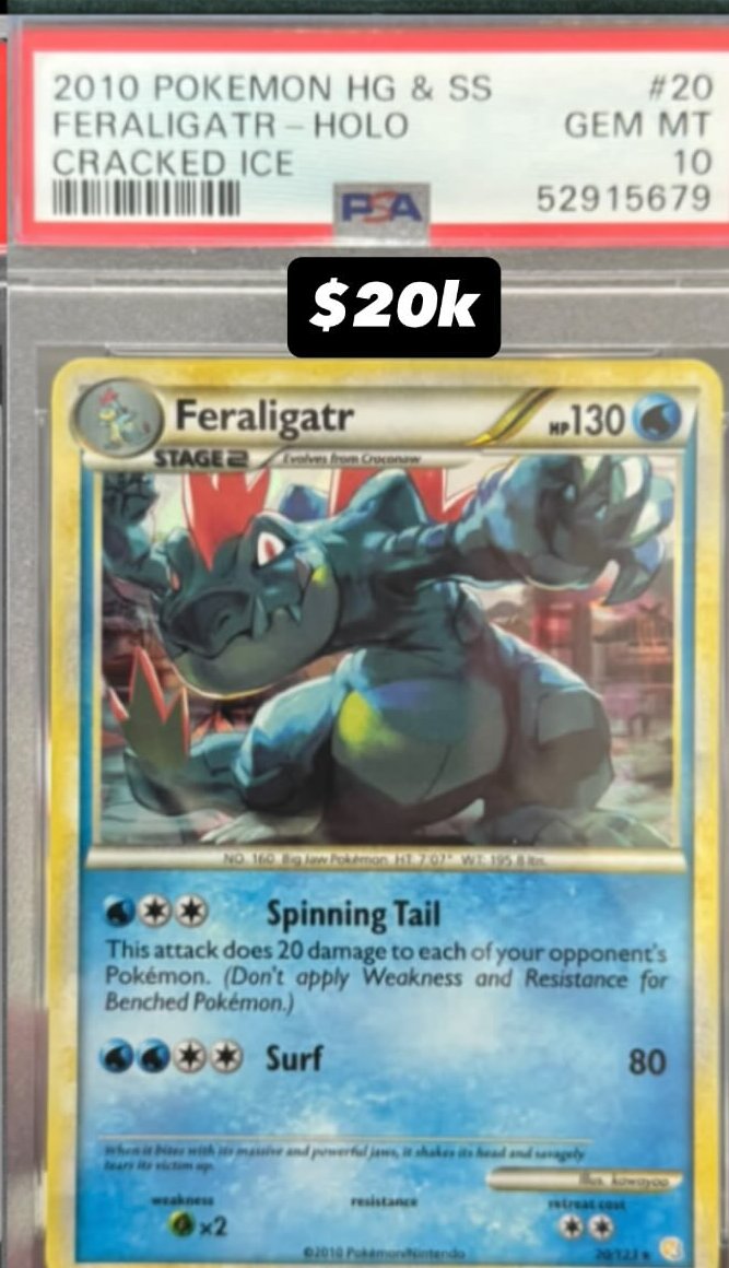Feraligatr PSA GEM MT 10