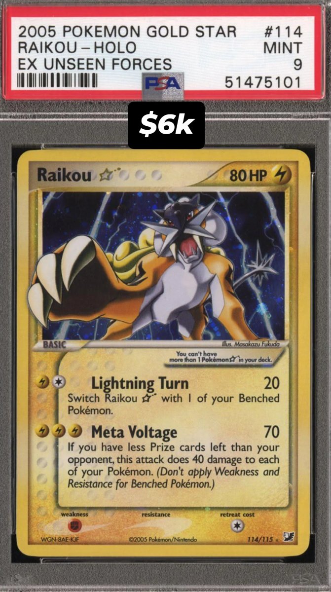 Raikou PSA MINT 9
