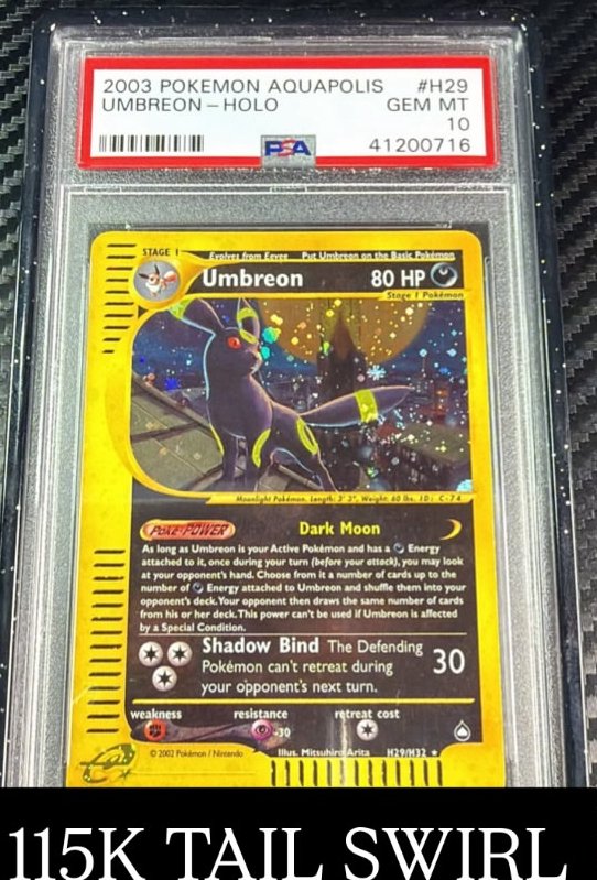 Umbreon PSA GEM MT 10