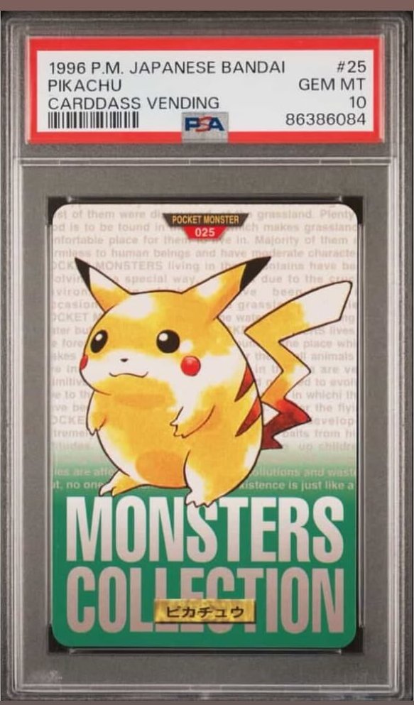 Pikachu PSA GEM MT 10