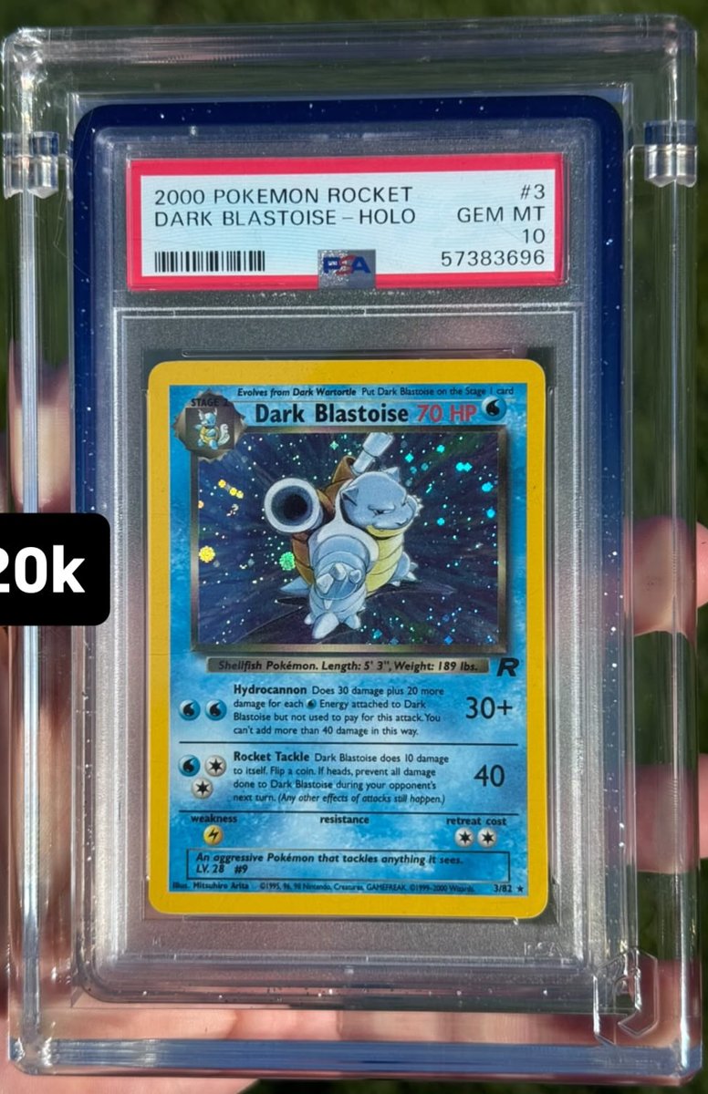Dark Blastoise PSA GEM MT 10