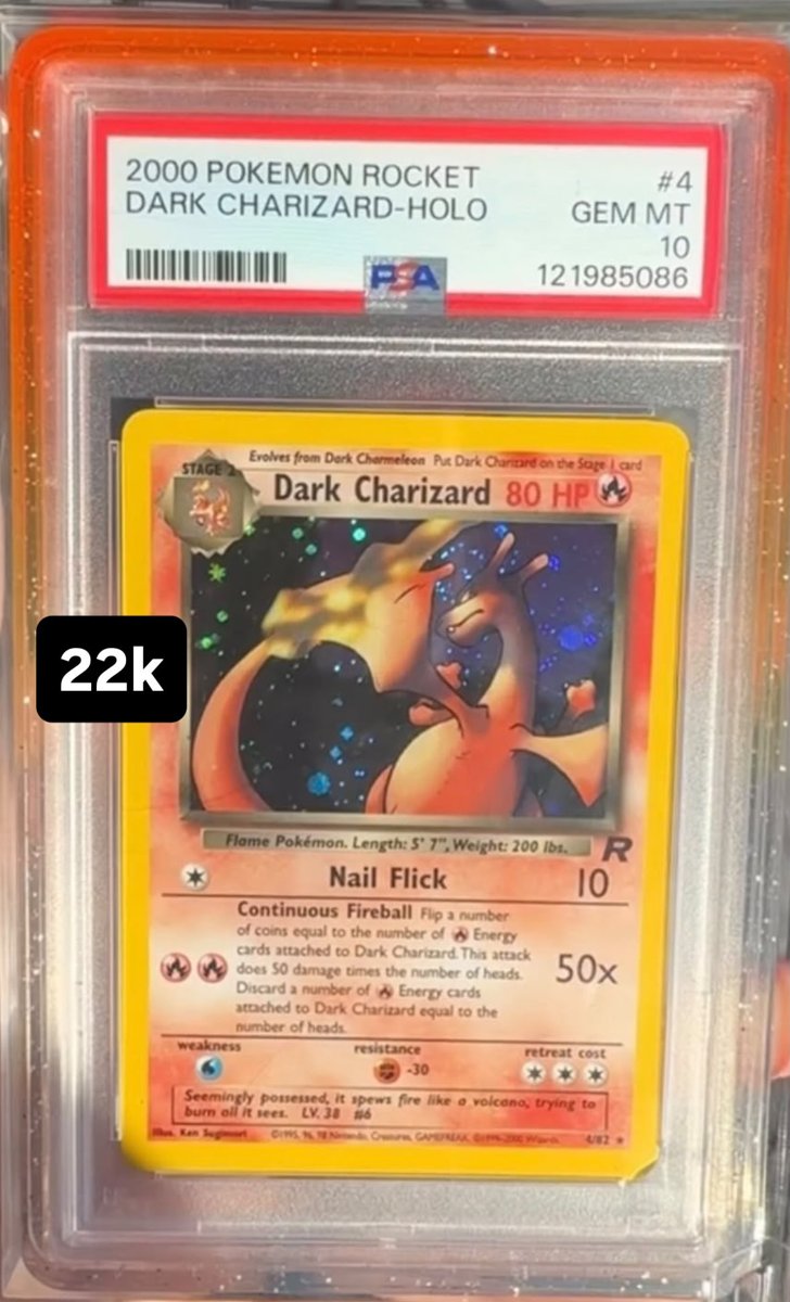 Dark Charizard PSA GEM MT 10