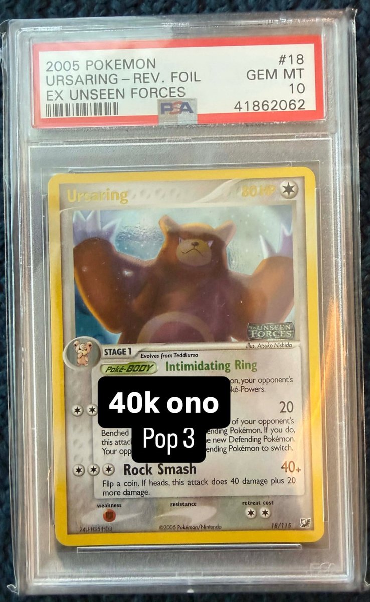 Ursaring PSA GEM MT 10