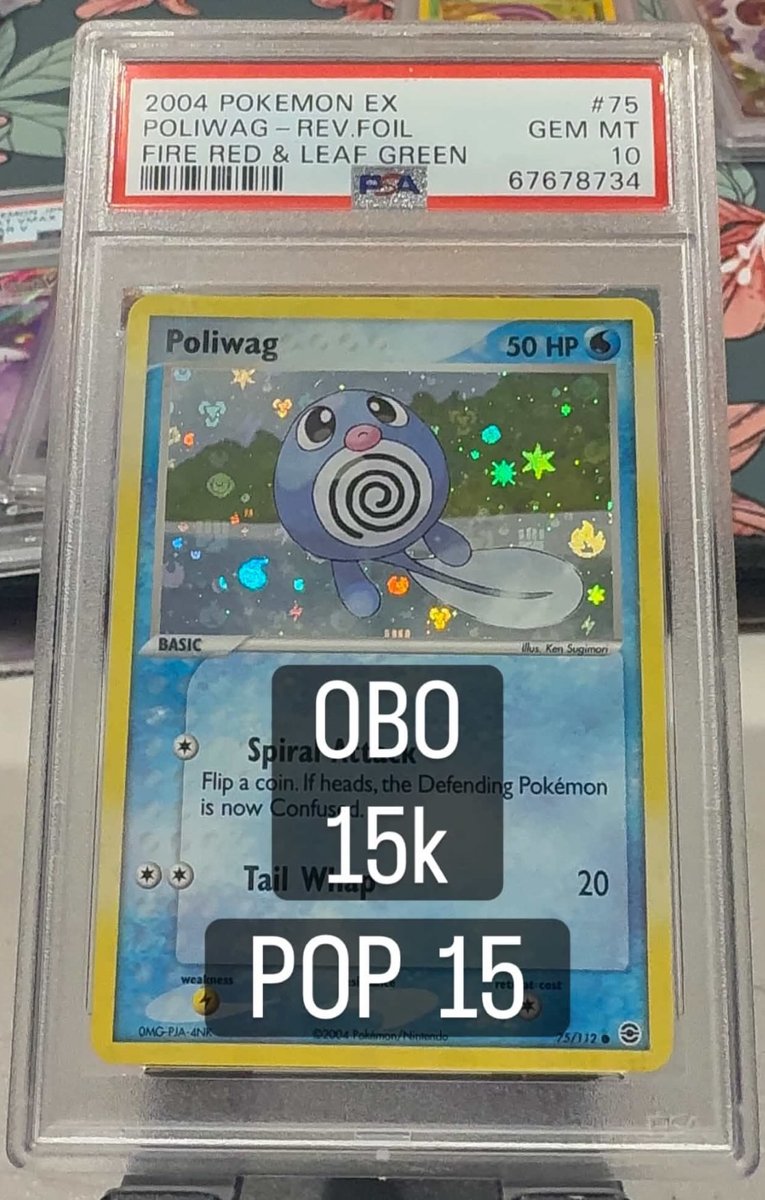 Poliwag PSA GEM MT 10