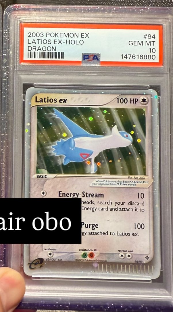 LATIOS EX PSA GEM MT 10