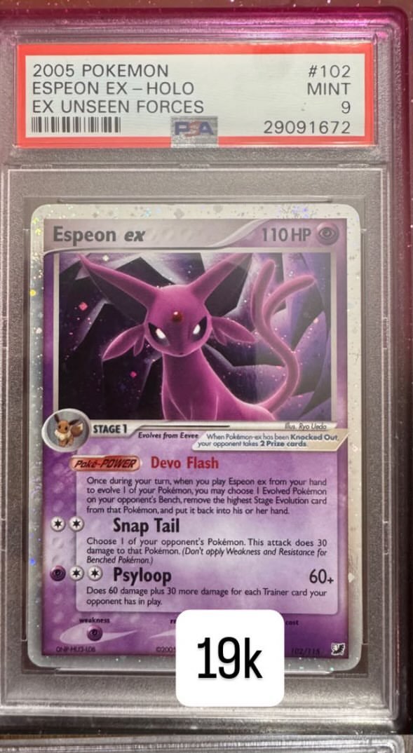Espeon EX PSA MINT 9