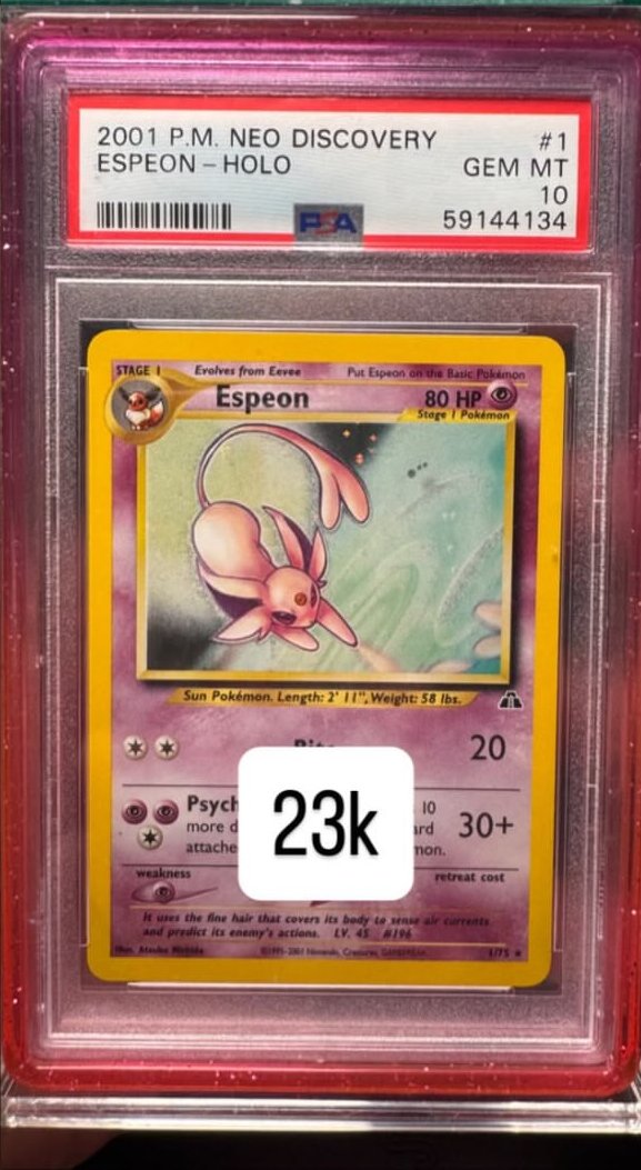 Espeon PSA GEM MT 10