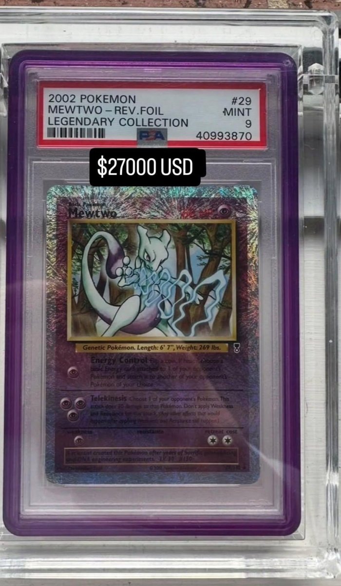 Mewtwo PSA MINT 9