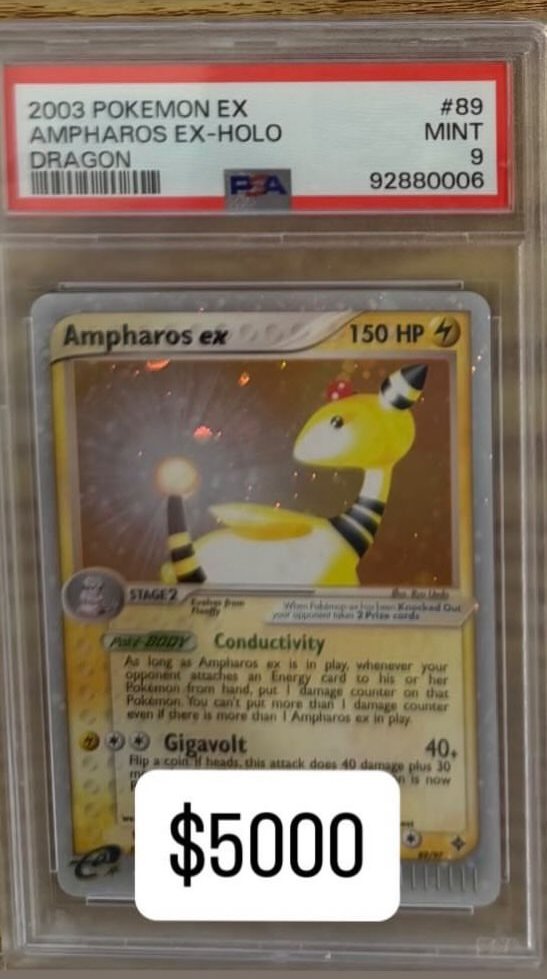 Ampharos EX PSA MINT 9