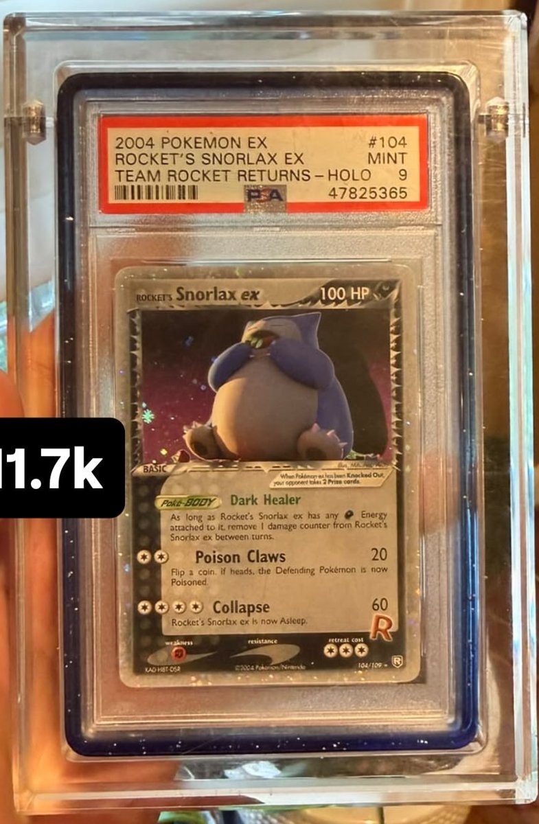 Rocket's Snorlax EX PSA MINT 9