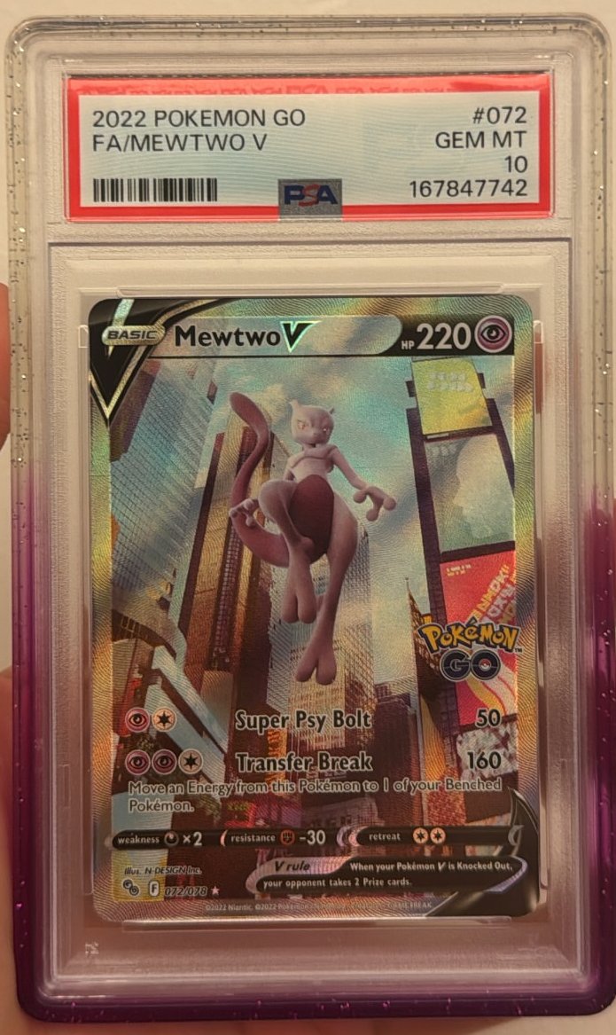 Mewtwo V PSA GEM MT 10