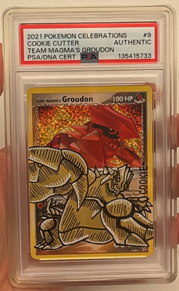 Team Magma's Groudon PSA AUTHENTIC