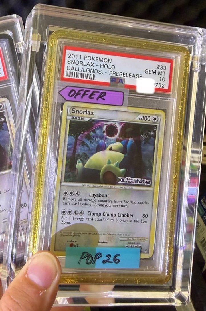 Snorlax PSA GEM MT 10