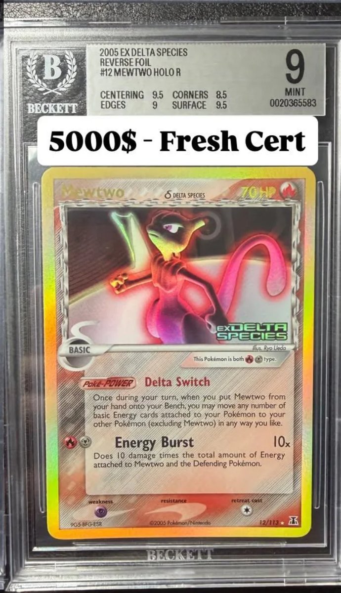 Mewtwo BGS MINT 9