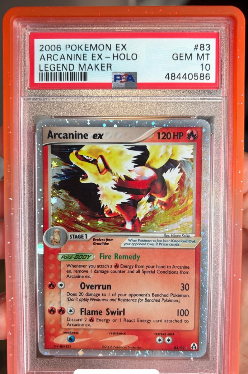 Arcanine EX PSA GEM MT 10