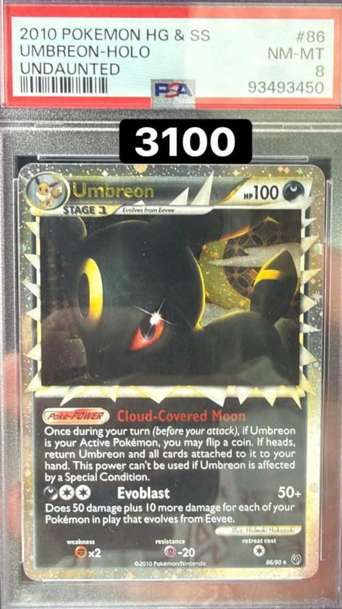 Umbreon PSA NM-MT 8