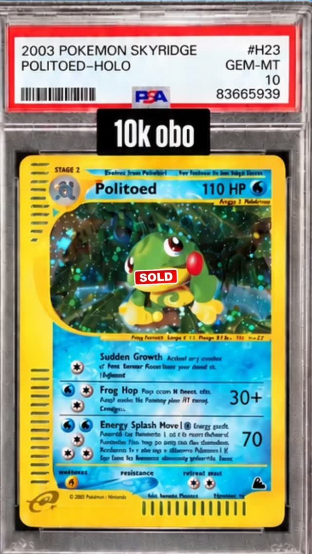 Politoed PSA GEM-MT 10
