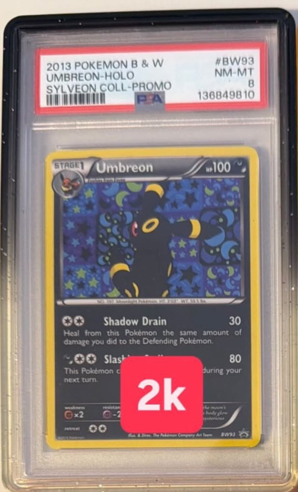 Umbreon PSA NM-MT 8
