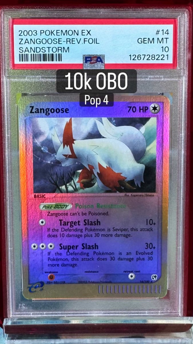 Zangoose PSA GEM MT 10