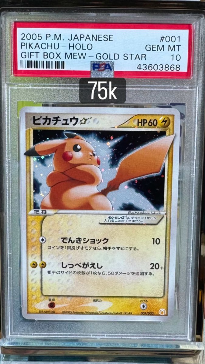 Pikachu PSA GEM MT 10