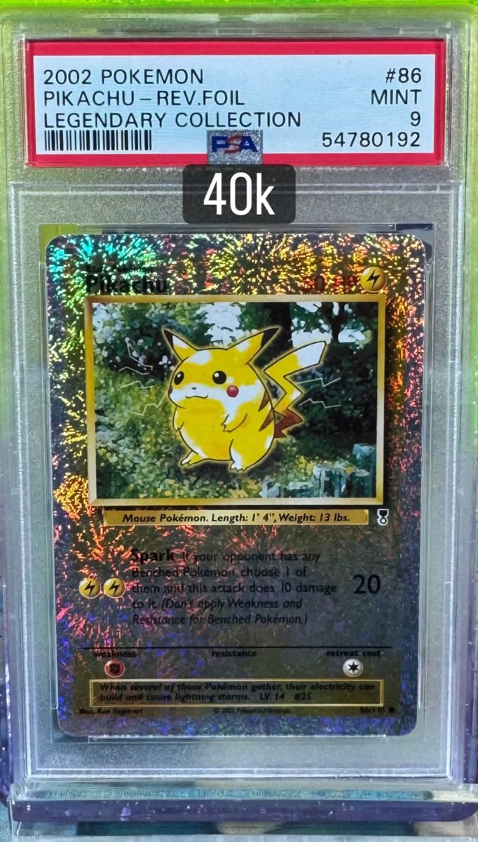 Pikachu PSA MINT 9