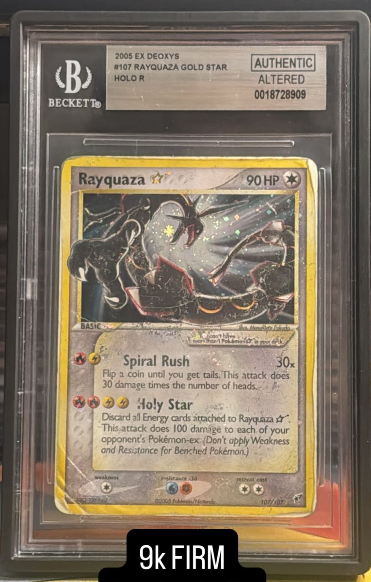 Rayquaza other AUTHENTIC ALTERED