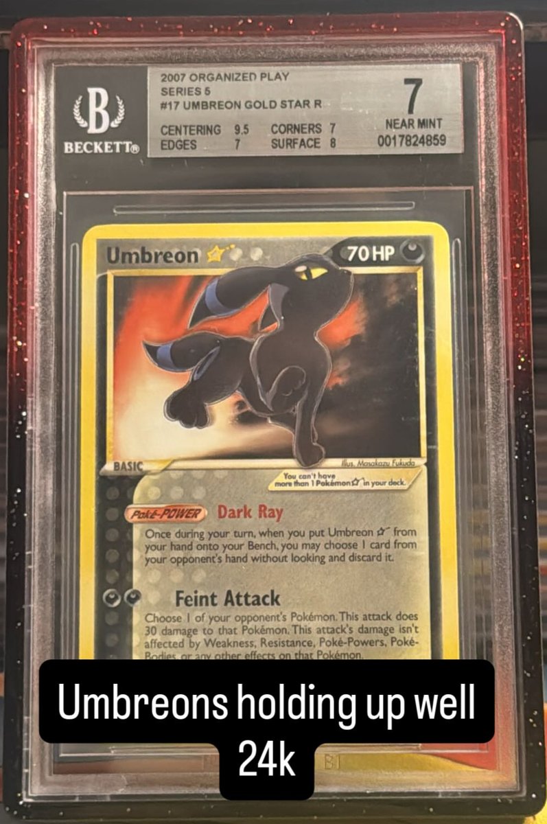Umbreon Gold Star R other 7 NEAR MINT