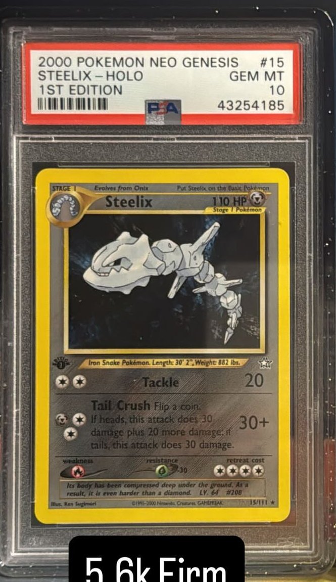 Steelix PSA GEM MT 10