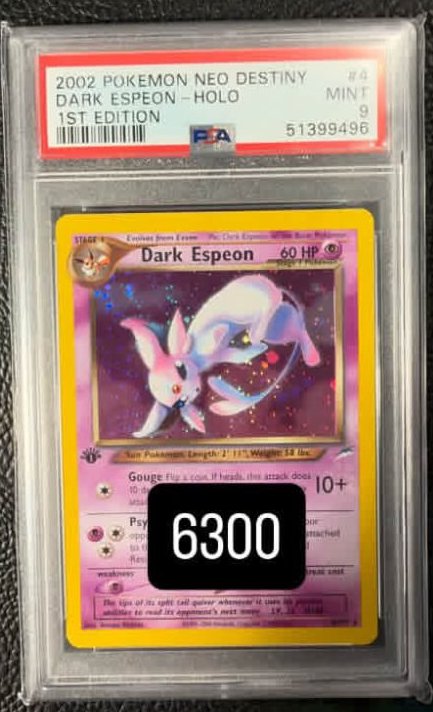 Dark Espeon PSA MINT 9