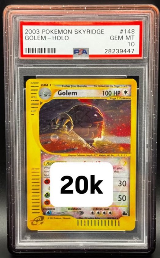 Golem PSA GEM MT 10