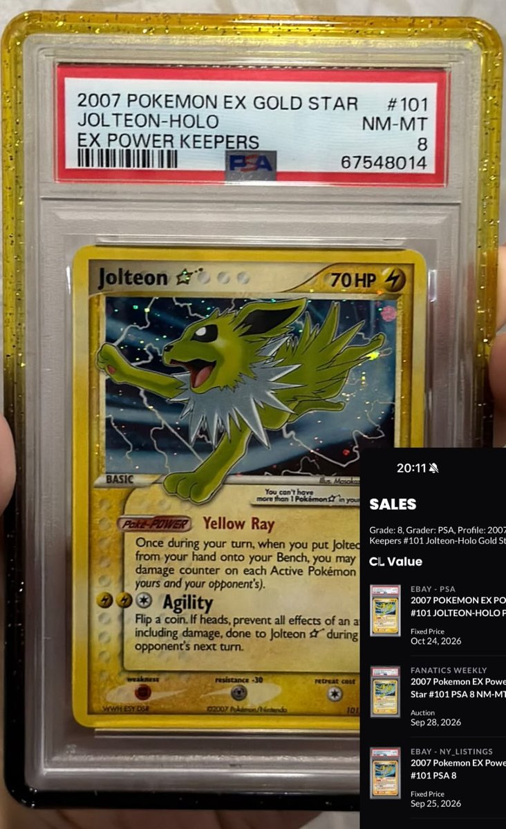 Jolteon PSA NM-MT 8