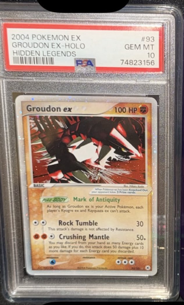 Groudon EX PSA GEM MT 10