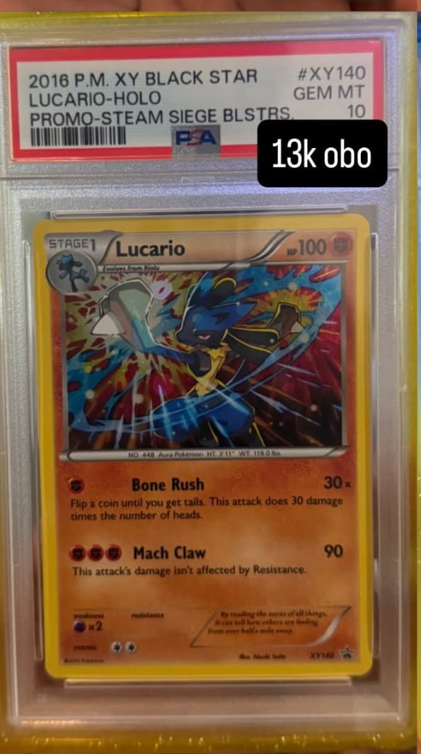 Lucario PSA GEM MT 10