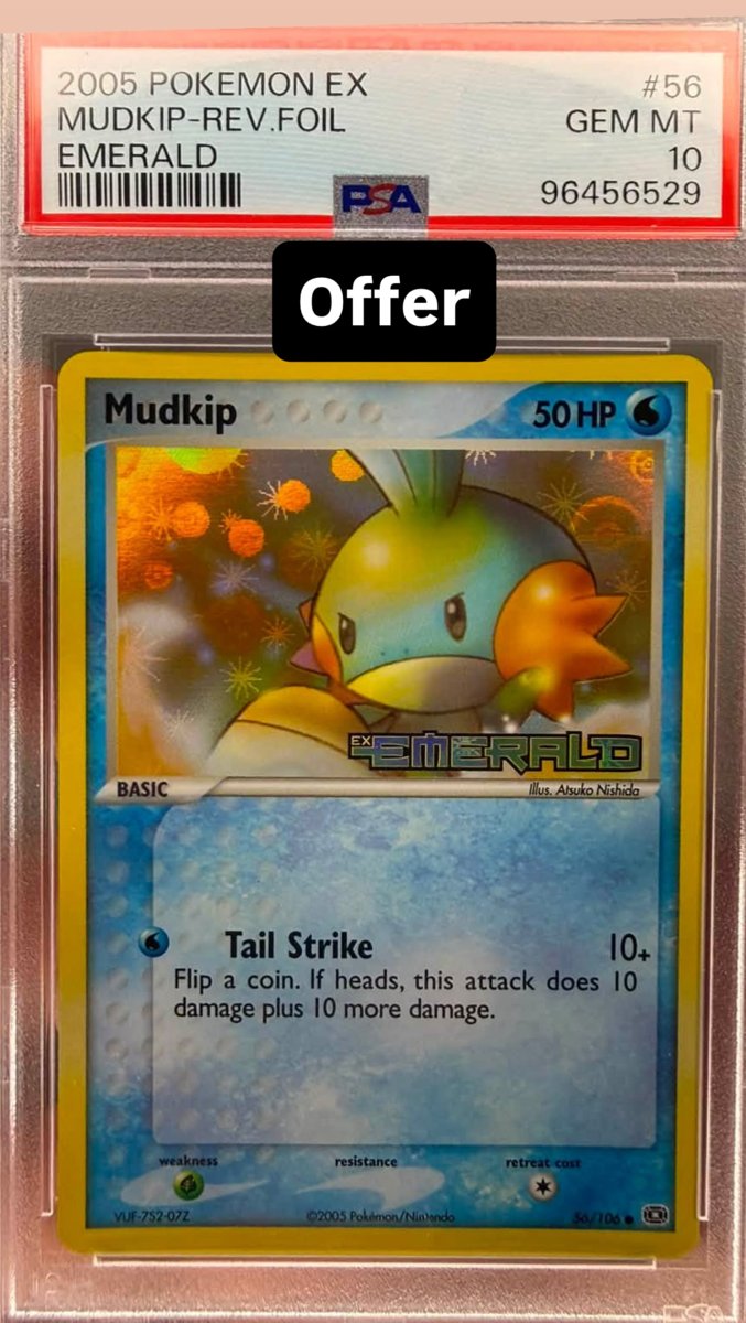 Mudkip PSA GEM MT 10