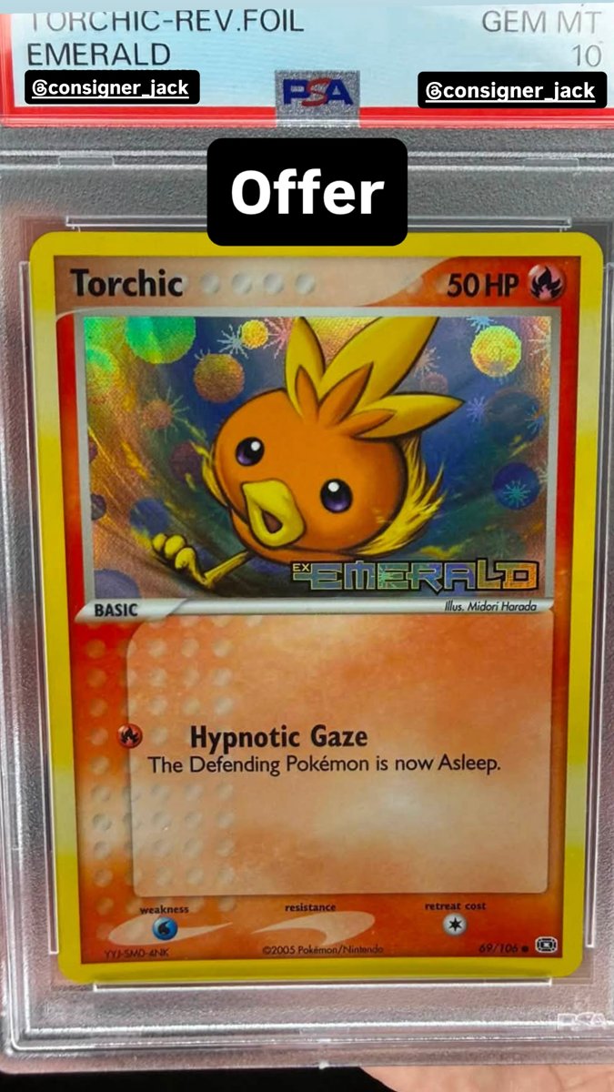 Torchic PSA GEM MT 10
