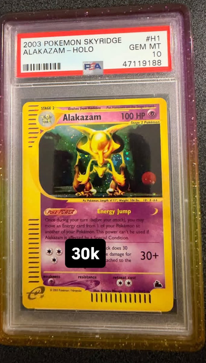 Alakazam PSA GEM MT 10