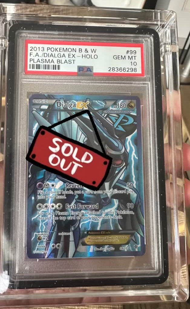 Dialga EX PSA GEM MT 10