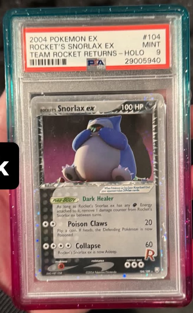 Rocket's Snorlax EX PSA MINT 9